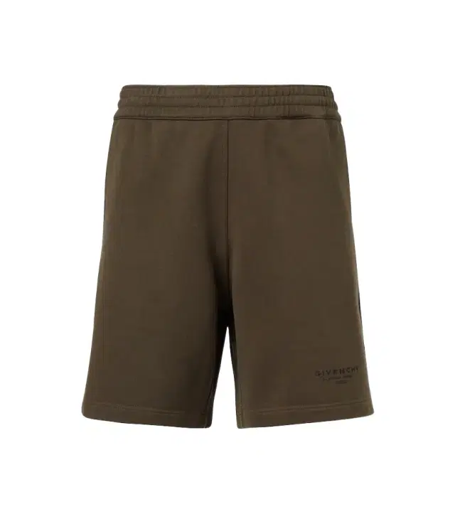 Stamp cotton Bermuda shorts