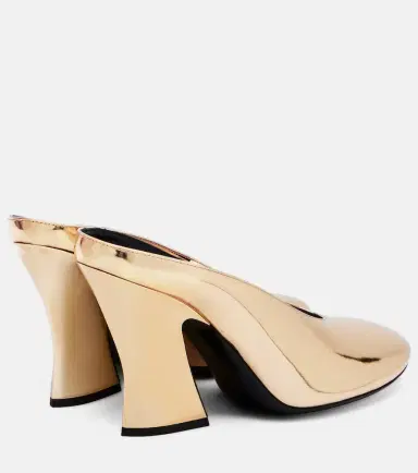 Givenchy Sculpted 95 mirrored leather mules | Thumbnail 2
