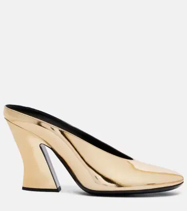 Givenchy Sculpted 95 mirrored leather mules | Thumbnail 3