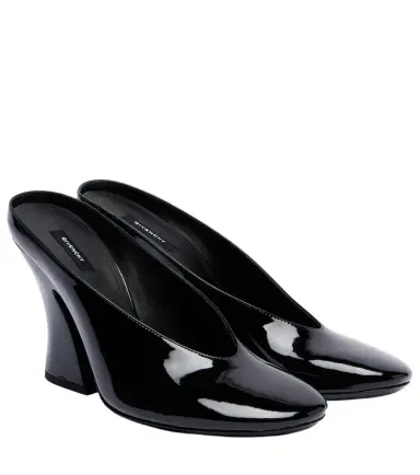 Givenchy Sculpted 95 patent leather mules | Thumbnail 1 Givenchy Sculpted 95 patent leather mules | Thumbnail 1