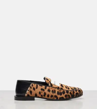 Givenchy Label leopard-print calf hair loafers | Thumbnail 2