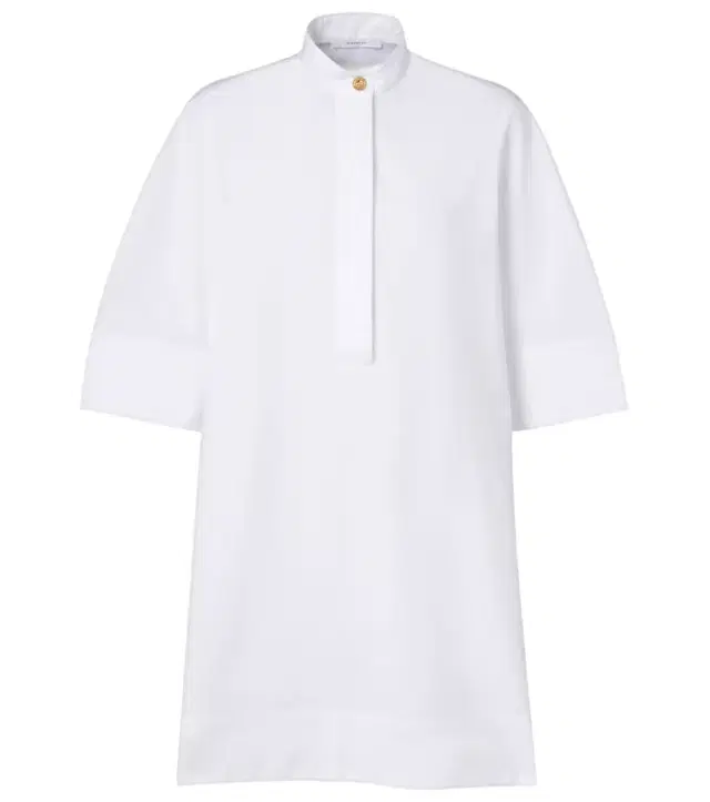 Cotton poplin shirt dress