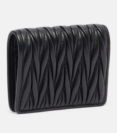 Miu Miu Logo matelassé leather wallet | Thumbnail 2