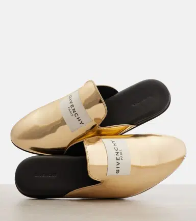 Givenchy Logo mirrored leather mules | Thumbnail 3 Givenchy Logo mirrored leather mules | Thumbnail 3