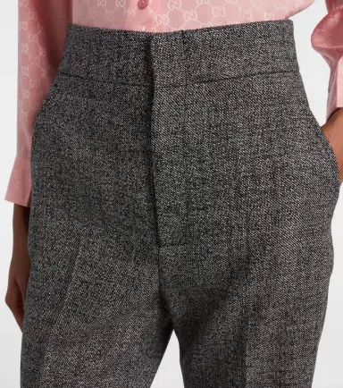 Gucci High-rise wool straight pants | Thumbnail 5 Gucci High-rise wool straight pants | Thumbnail 5