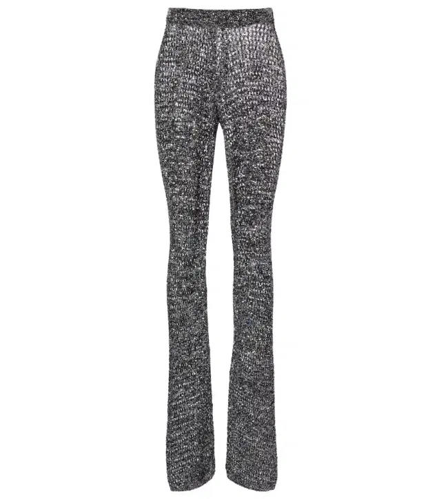 Missoni Sequined lamé flared pants