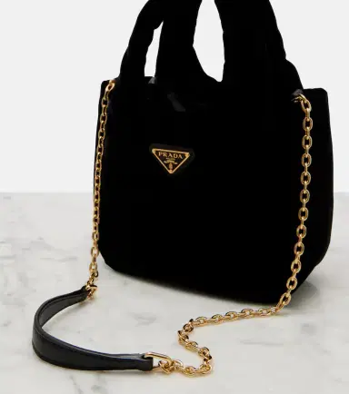 Prada Mini velvet top-handle bag | Thumbnail 2