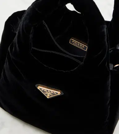Prada Mini velvet top-handle bag | Thumbnail 4