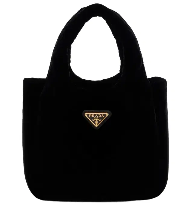 Prada Mini velvet top-handle bag