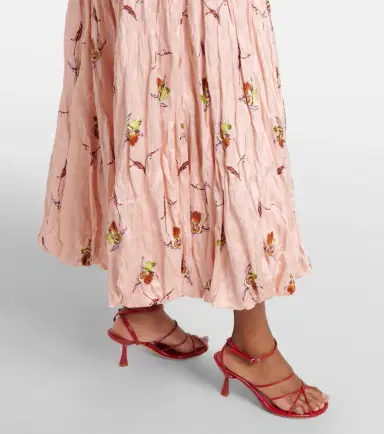 Emilia Wickstead Kaia floral satin bustier dress | Thumbnail 5