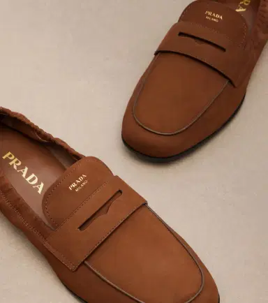 Prada Leather penny loafers | Thumbnail 3