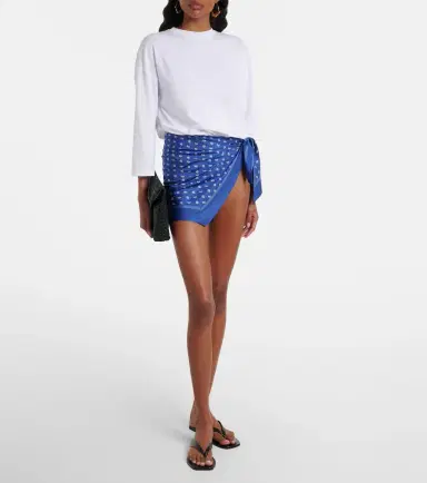 Christopher Esber Silk-trimmed cotton beach cover-up | Thumbnail 3