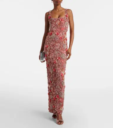 Rachel Gilbert Francesca embellished floral gown | Thumbnail 2