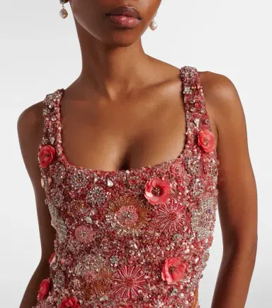 Rachel Gilbert Francesca embellished floral gown | Thumbnail 3
