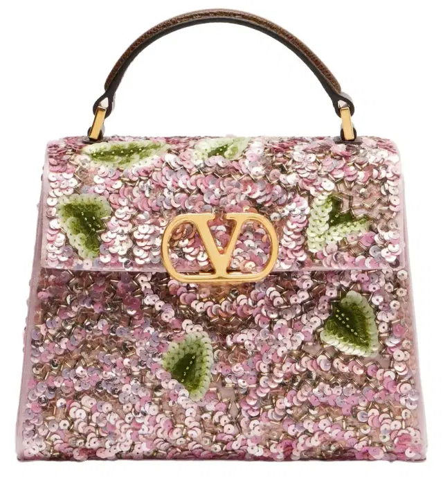 Valentino Garavani VSling Mini sequined top-handle bag