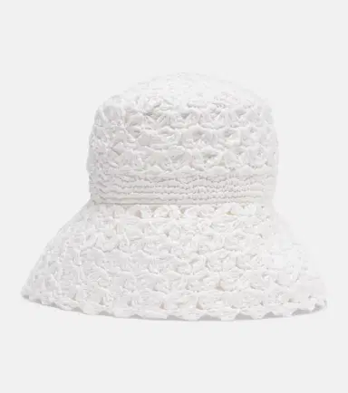 Aquazzura Crochet bucket hat | Thumbnail 3 Aquazzura Crochet bucket hat | Thumbnail 3