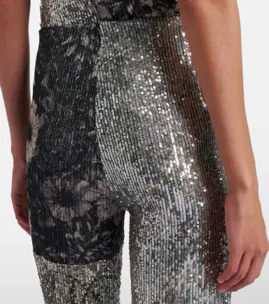 Maison Margiela Sequined patchwork slim pants | Thumbnail 3