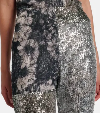 Maison Margiela Sequined patchwork slim pants | Thumbnail 5