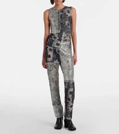 Maison Margiela Sequined patchwork top | Thumbnail 2