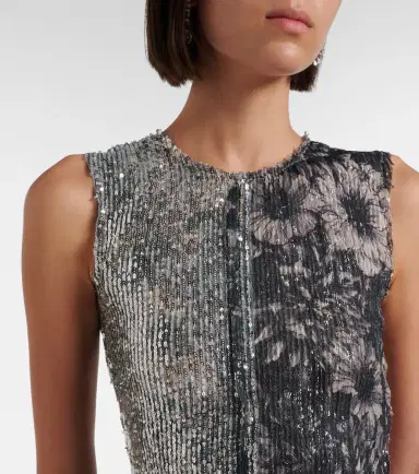 Maison Margiela Sequined patchwork top | Thumbnail 5