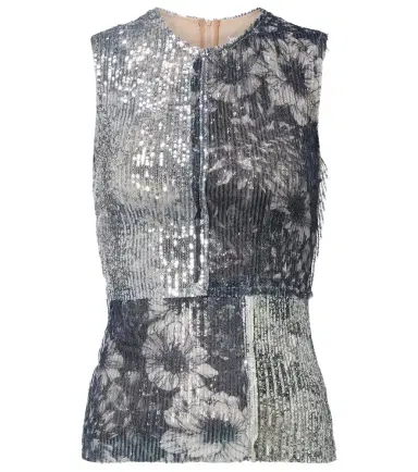 Maison Margiela Sequined patchwork top | Thumbnail 1