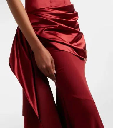 Alex Perry Draped silk corset gown | Thumbnail 2