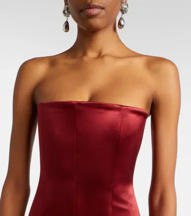 Alex Perry Draped silk corset gown | Thumbnail 5 Alex Perry Draped silk corset gown | Thumbnail 5