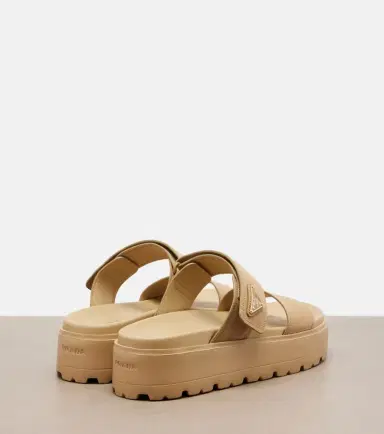 Prada Leather platform sandals | Thumbnail 4 Prada Leather platform sandals | Thumbnail 4