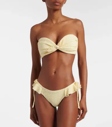 Montce Uno gingham ruffled bikini bottoms | Thumbnail 2