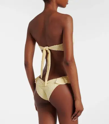 Montce Uno gingham ruffled bikini bottoms | Thumbnail 3