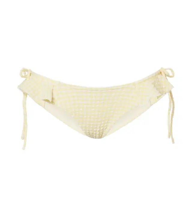 Montce Uno gingham ruffled bikini bottoms