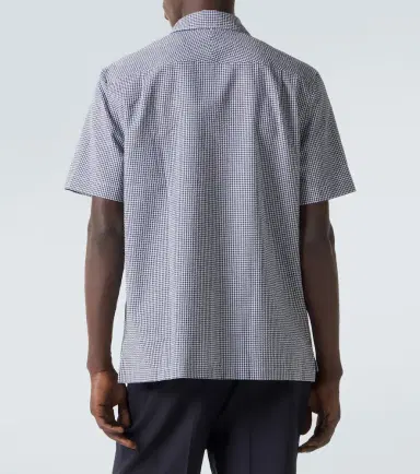 dunhill Gingham cotton shirt | Thumbnail 4 dunhill Gingham cotton shirt | Thumbnail 4