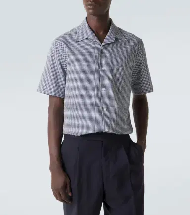 dunhill Gingham cotton shirt | Thumbnail 6 dunhill Gingham cotton shirt | Thumbnail 6