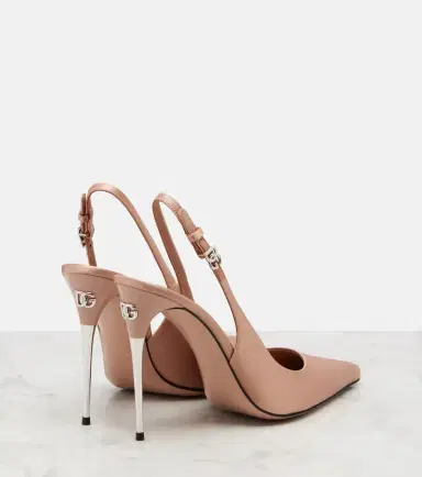 Dolce & Gabbana DG satin slingback pumps | Thumbnail 2 Dolce & Gabbana DG satin slingback pumps | Thumbnail 2