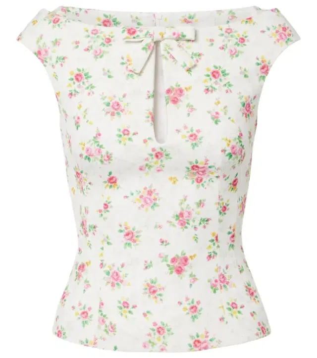 Shushu/Tong Bow-detail floral top