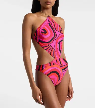 Pucci Iride cutout swimsuit | Thumbnail 3