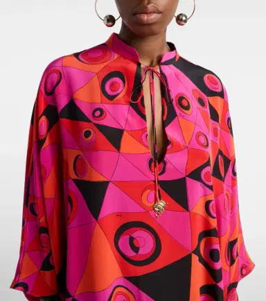 PUCCI Occhi silk twill kaftan | Thumbnail 3 PUCCI Occhi silk twill kaftan | Thumbnail 3