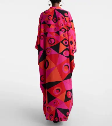 PUCCI Occhi silk twill kaftan | Thumbnail 4 PUCCI Occhi silk twill kaftan | Thumbnail 4