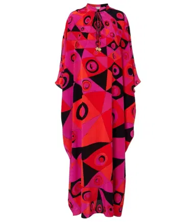PUCCI Occhi silk twill kaftan | Thumbnail 1 PUCCI Occhi silk twill kaftan | Thumbnail 1
