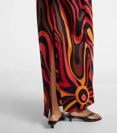 PUCCI Marmo and Fari caped silk twill gown | Thumbnail 6