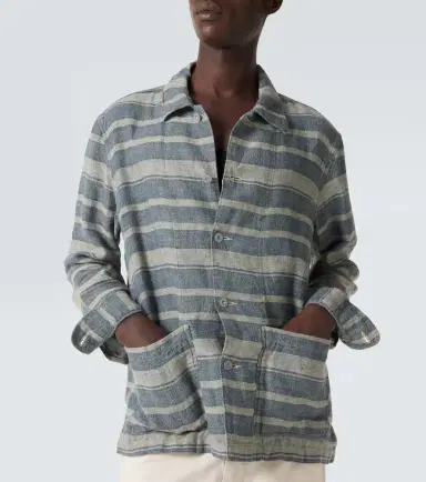 RRL Striped linen overshirt | Thumbnail 4 RRL Striped linen overshirt | Thumbnail 4