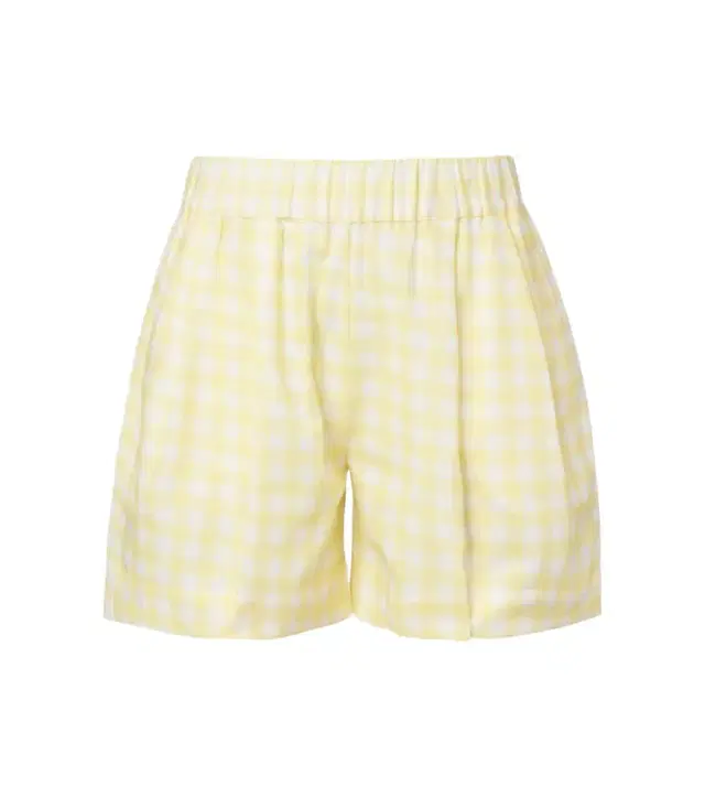 Asceno Gingham linen and cotton shorts