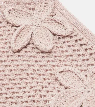 Bananhot Crochet floral-appliqué scarf | Thumbnail 4