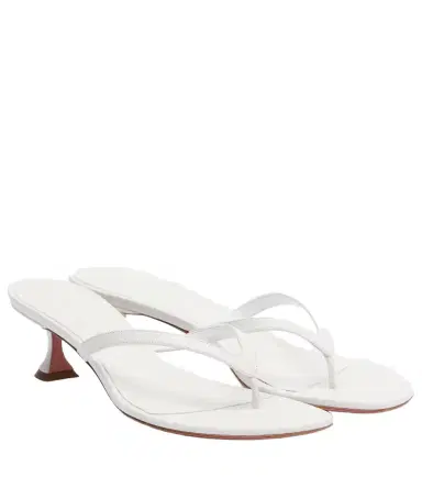 Amina Muaddi Juliette leather thong sandals | Thumbnail 1