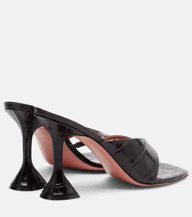 Amina Muaddi Shiona croc-effect leather mules | Thumbnail 4 Amina Muaddi Shiona croc-effect leather mules | Thumbnail 4