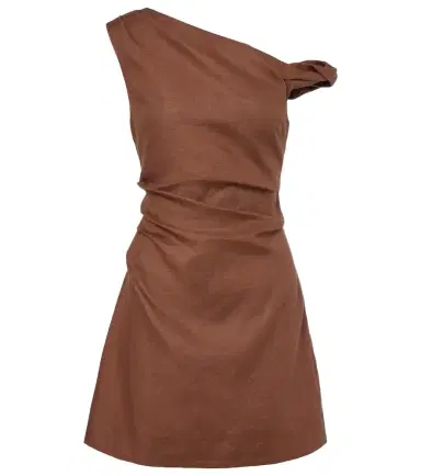 SIR Asymmetric linen minidress | Thumbnail 1