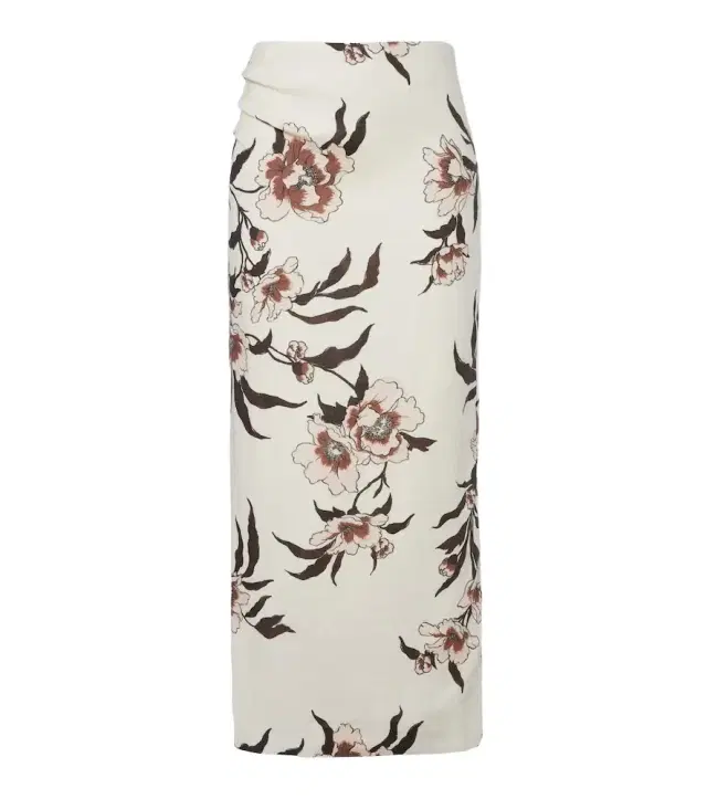 SIR Floral linen maxi skirt