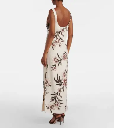 SIR. Floral linen maxi dress | Thumbnail 2