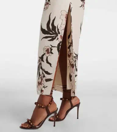 SIR. Floral linen maxi dress | Thumbnail 3
