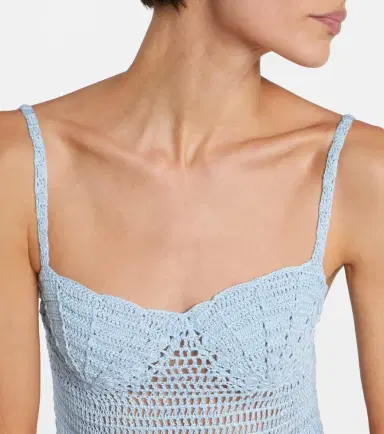 Anna Kosturova Cotton crochet minidress | Thumbnail 5